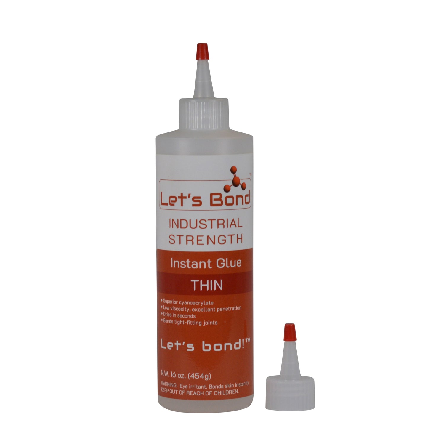 Professional Grade Instant Glue, Thin Premium Cyanoacrylate, 5 CPS