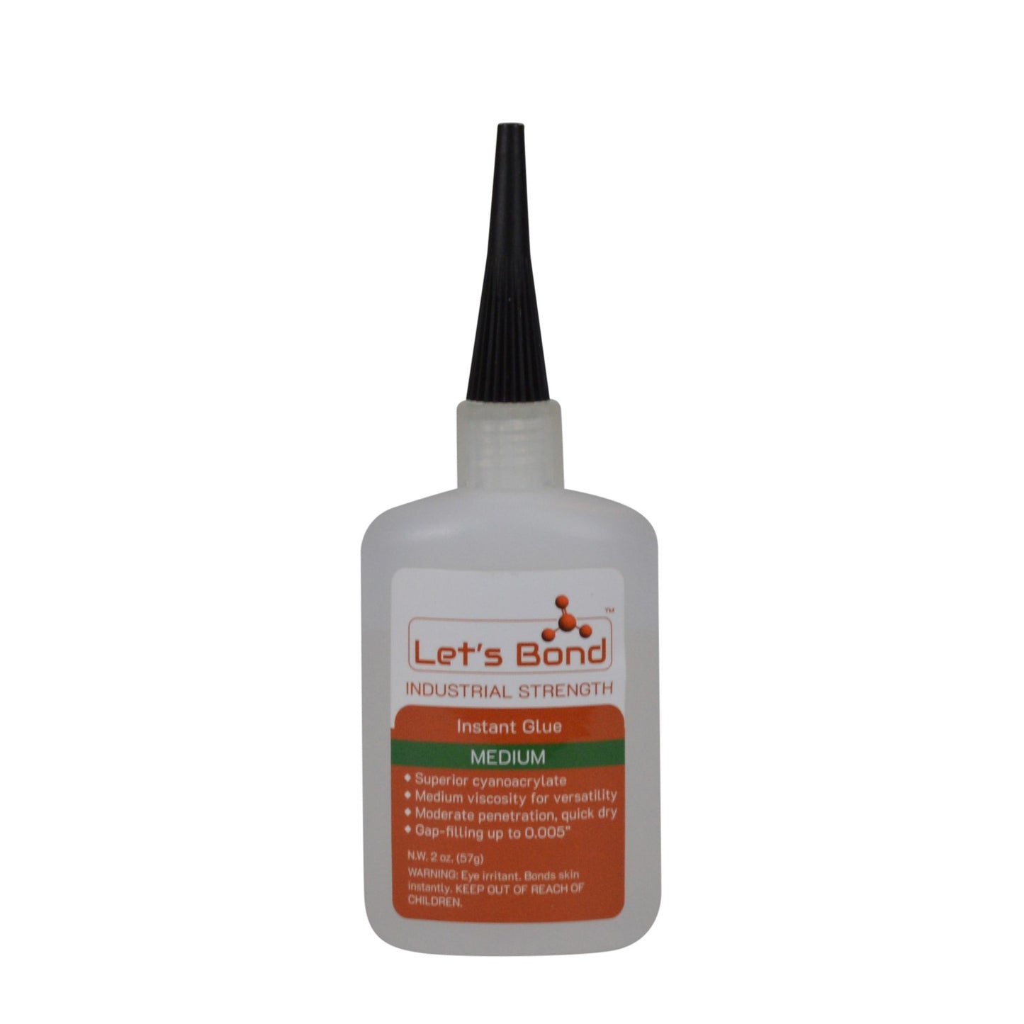Professional Grade Instant Glue, Medium Thickness Premium Cyanoacrylate, 100 CPS