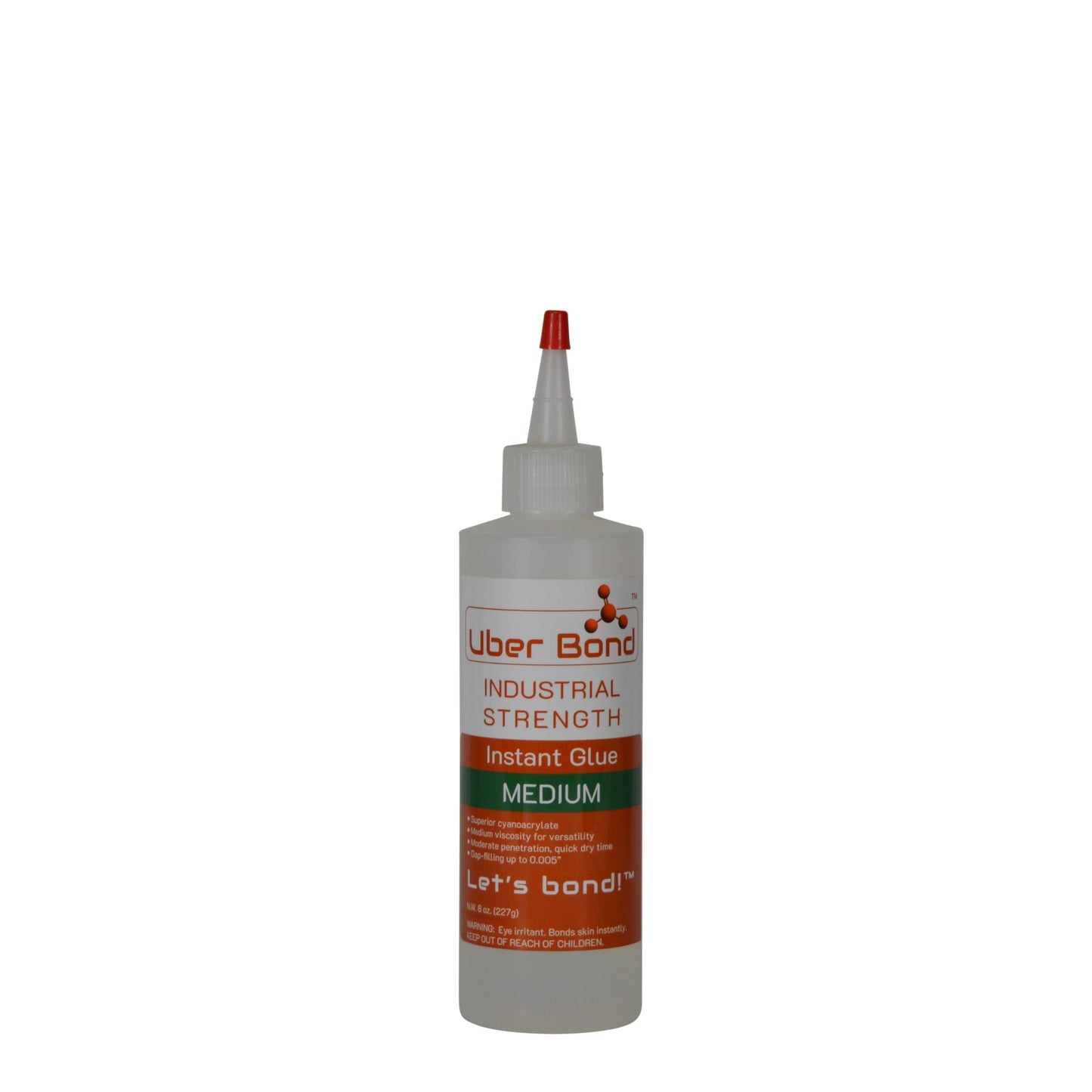 Professional Grade Instant Glue, Medium Thickness Premium Cyanoacrylate, 100 CPS