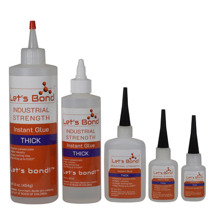 Professional Grade Instant Glue, Thick Premium Cyanoacrylate, 700 CPS