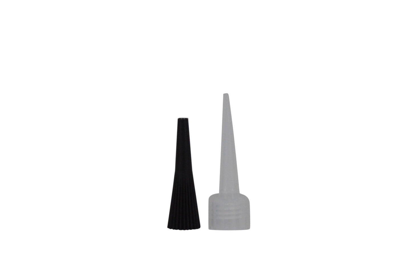 Cap and top pieces for 2 oz, 1 oz, and 0.5 oz bottles