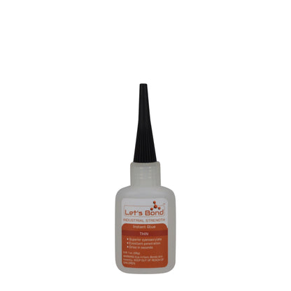 Professional Grade Instant Glue, Thin Premium Cyanoacrylate, 5 CPS