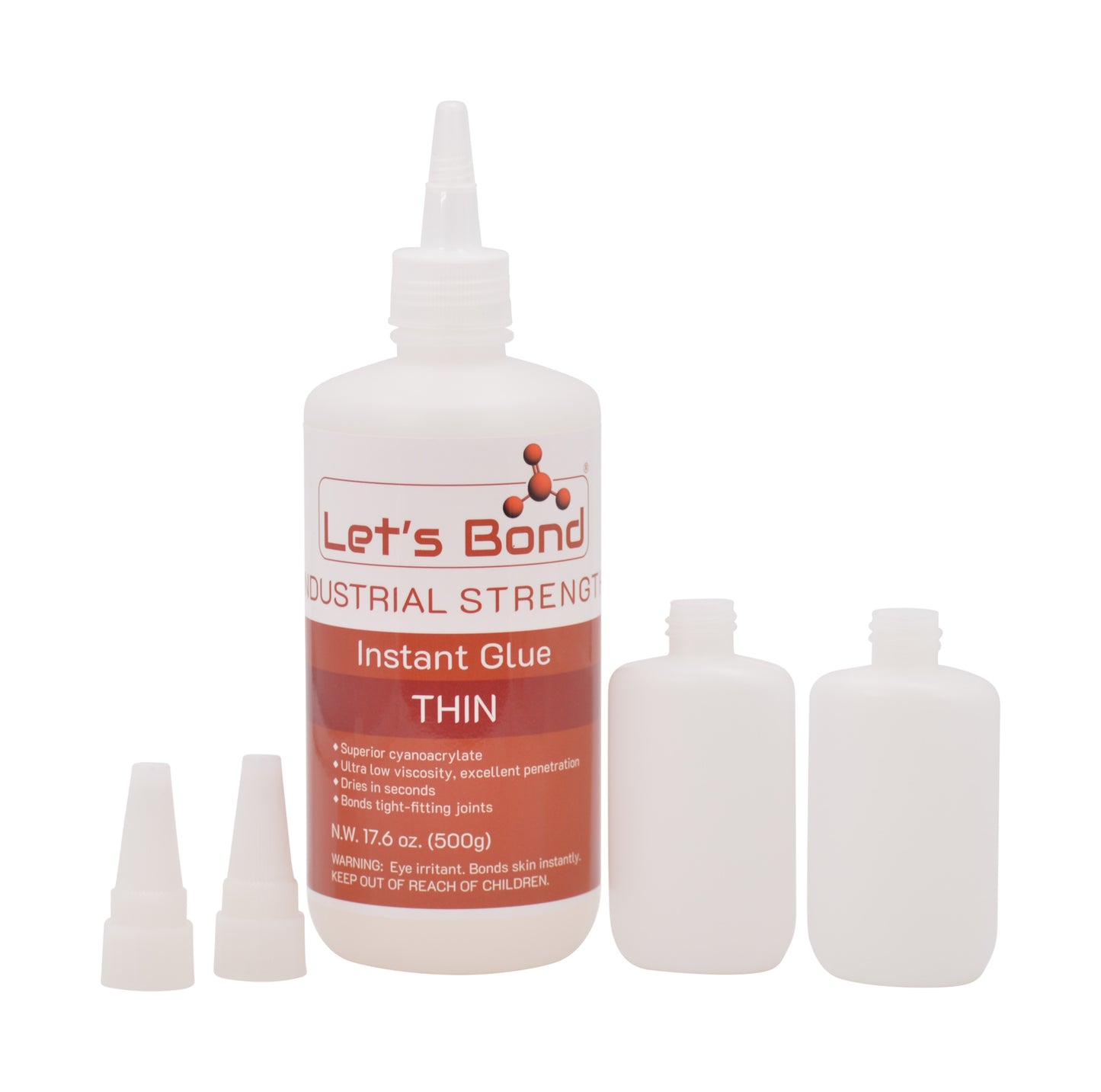 Professional Grade Instant Glue, Thin Premium Cyanoacrylate, 5 CPS