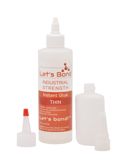 Professional Grade Instant Glue, Thin Premium Cyanoacrylate, 5 CPS