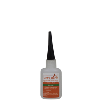 Professional Grade Instant Glue, Medium Thickness Premium Cyanoacrylate, 100 CPS
