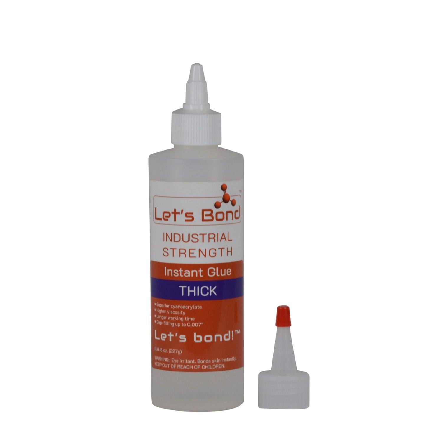 Professional Grade Instant Glue, Thick Premium Cyanoacrylate, 700 CPS